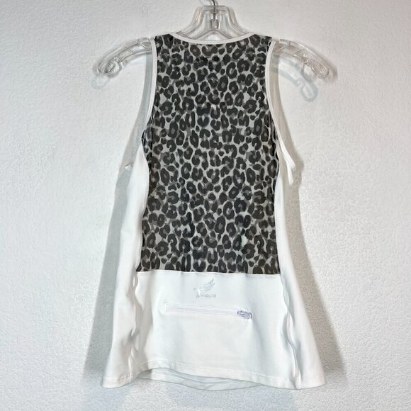 Roberto Cavalli Tank Top Leopard Animal Print Mesh Small - Picture 5 of 16